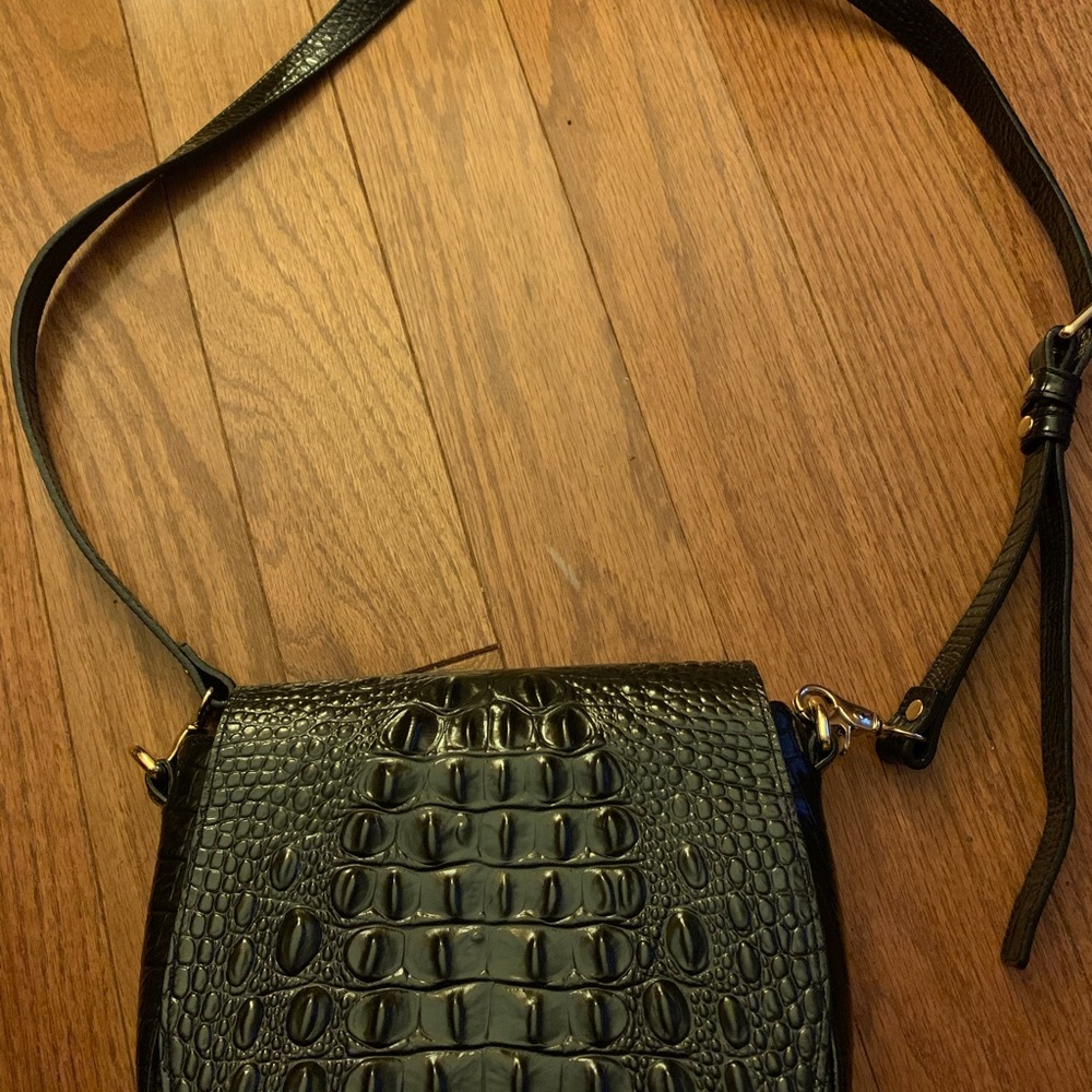 Brahmin black crossbody bag